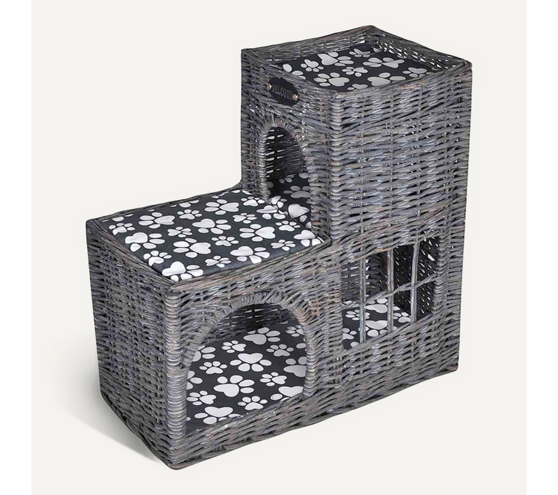 Arbre/maison/château à Chat Avec Coussin Saule