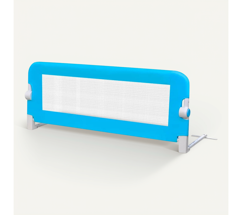 Barrière De Lit Pour Enfants 102x42 Cm Bleu