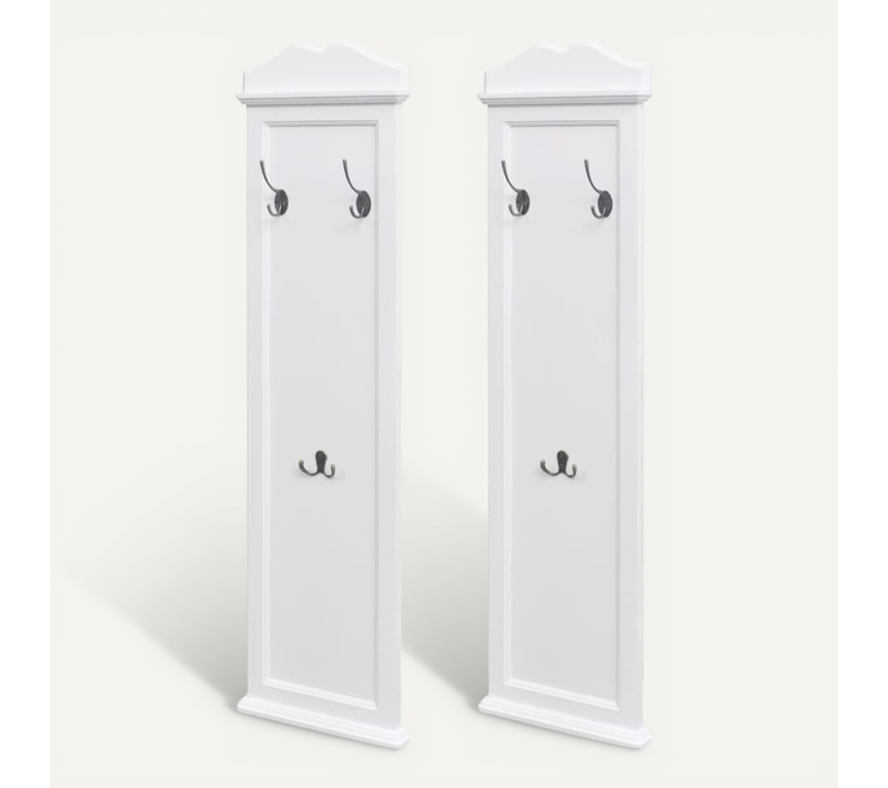 Portemanteaux 2 Pièces Blanc