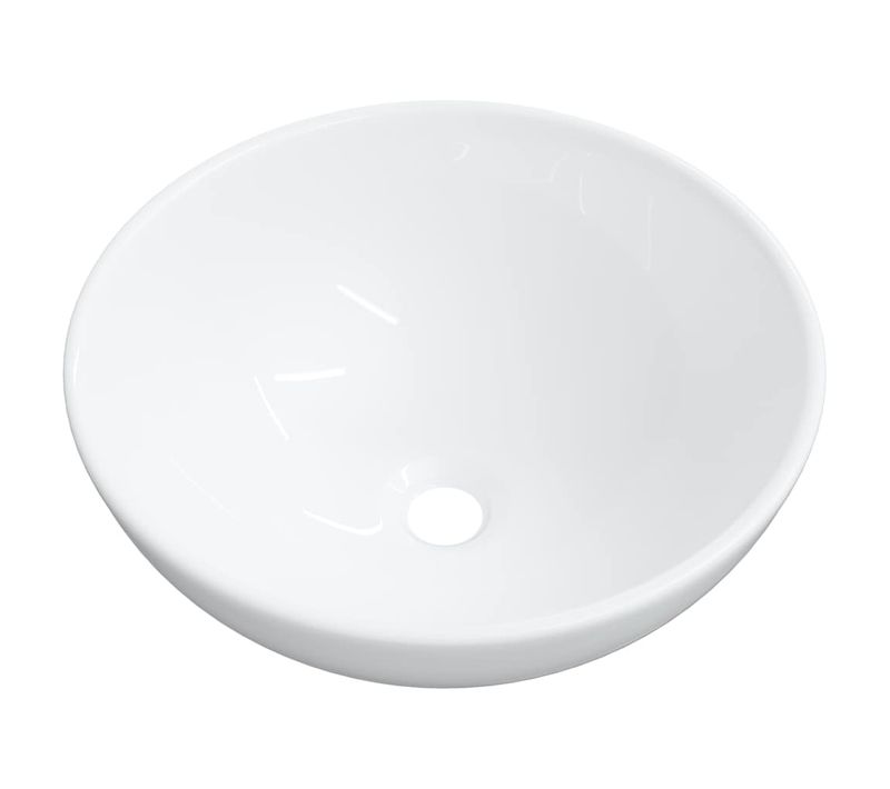 Lavabo Blanc 28x28x10 Cm Céramique