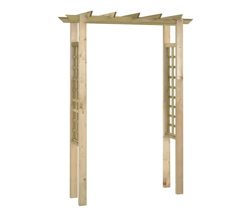 Arche Pour Rosiers Imputrescible 150x60x204 Cm Bois Imprégné Arceau Tonnelle Voûte Jardin