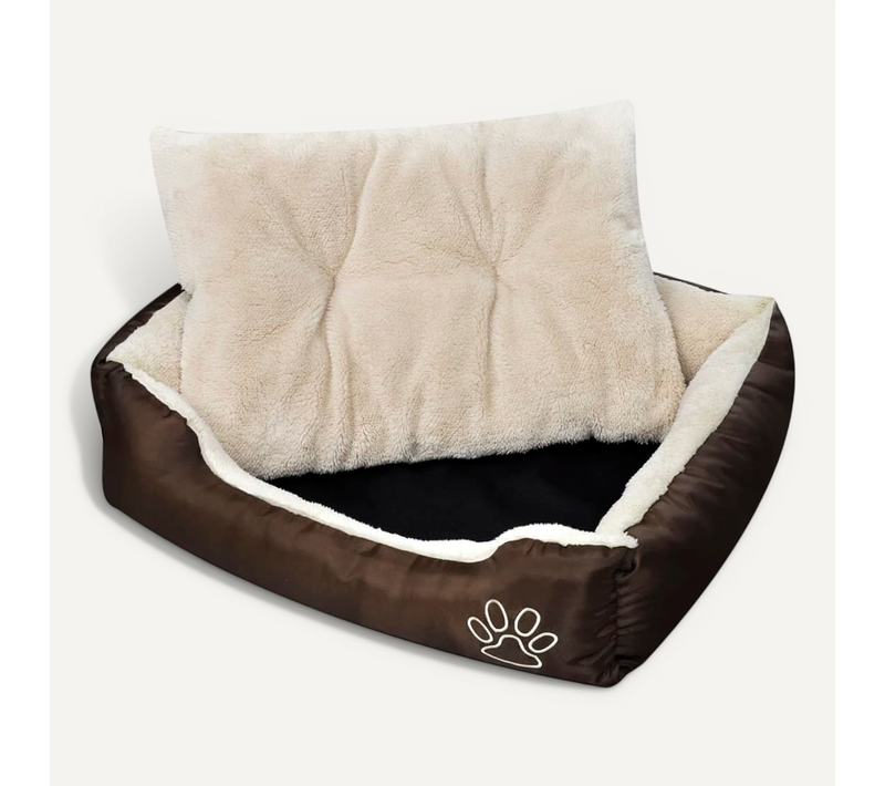 Lit Pour Chiens Marron Et Beige XXL