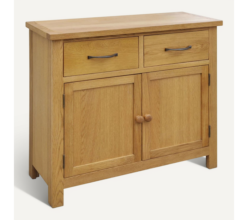 Buffet 90 X 33,5 X 83 Cm Bois De Chêne Massif