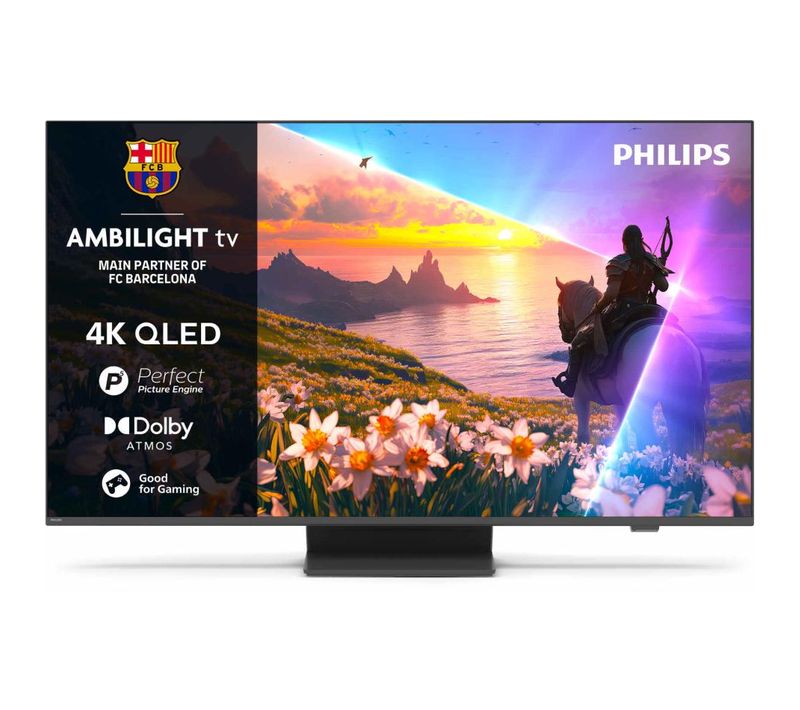 Téléviseur QLED 55" (139 cm) 4K UHD Smart TV Ambilight  - 55pus8600/12