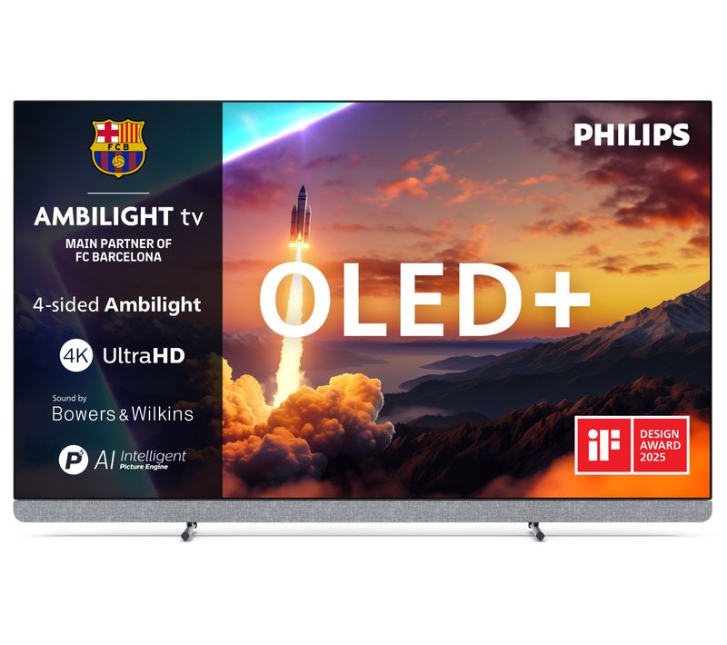 Téléviseur Oled+ 55" (139 cm) Ambilight 55oled910 139 Cm 4k Uhd 2025 Gris Métal