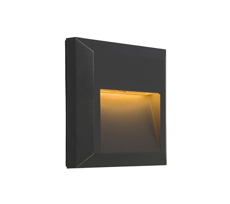 Moderne Wandlamp Donkergrijs Incl. LED - Gem 2