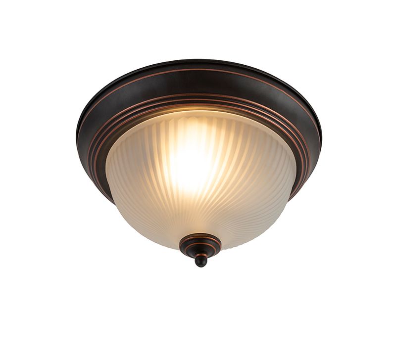Plafonnier Classique Opale Marron - Classico