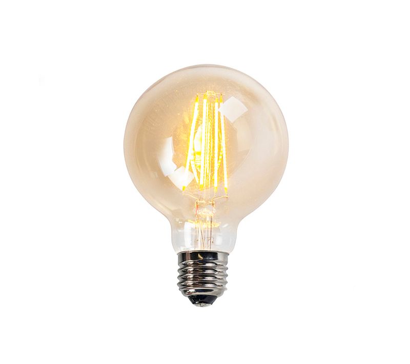 Ampoule LED à Culot E27 Dimmable G95 Dorée 5w 450lm 2200k