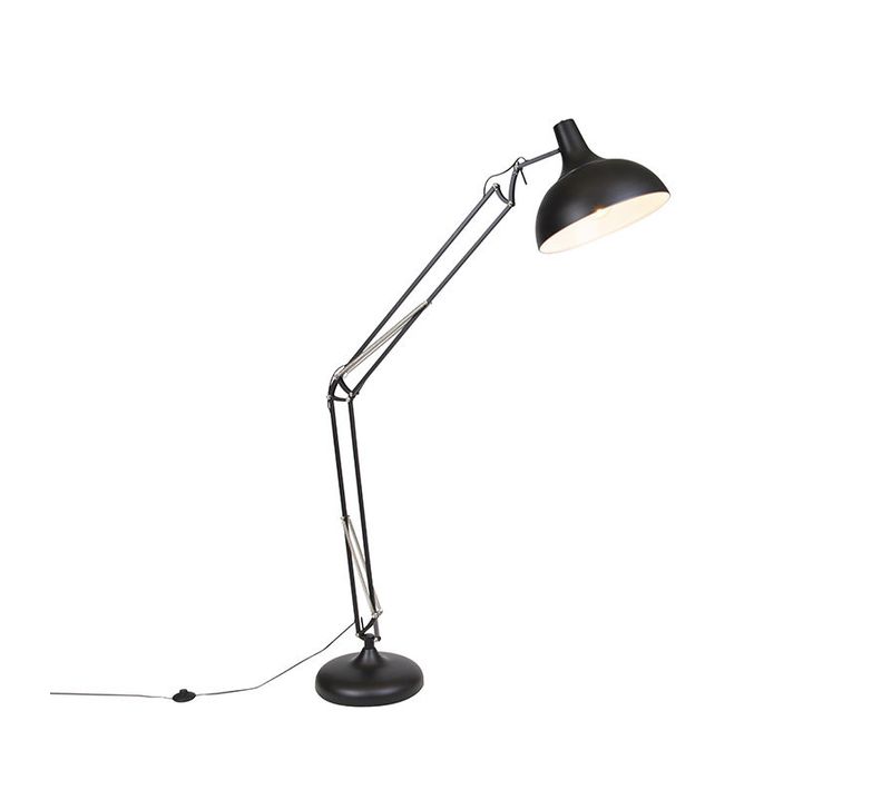 Lampadaire Industriel Noir Réglable - Hobby