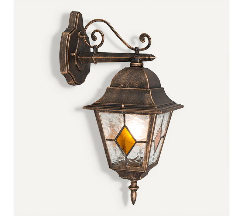Lanterne Murale D'extérieur Vintage En Bronze - Antigua Down