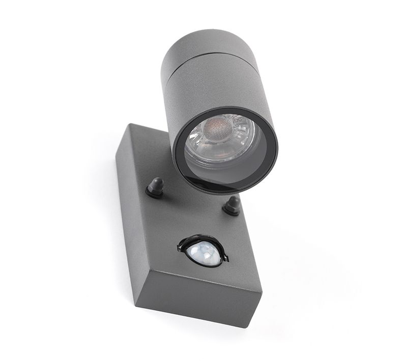 Applique D'extérieur Anthracite Ip44 Avec Détecteur De Mouvement - Solo