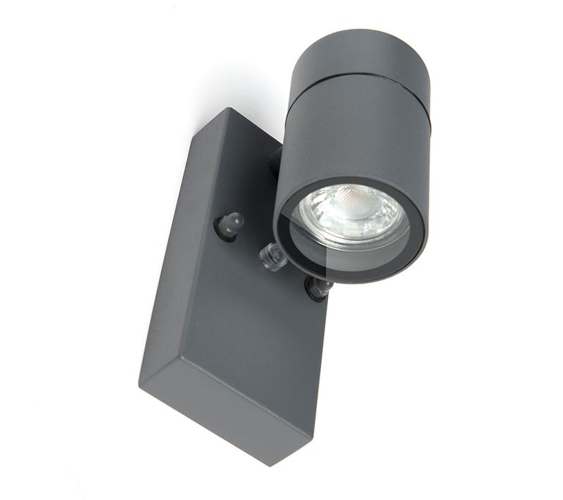 Applique Murale Extérieure Anthracite Ip44 Avec Capteur Crépusculaire - Solo