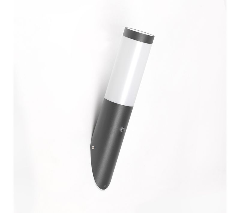 Applique D'extérieur Moderne Gris Foncé Capteur Clair-foncé Ip44 - Rox