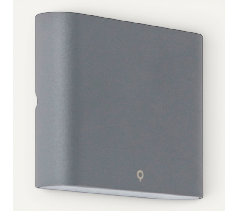 Applique Anthracite 11,5 Cm Avec LED Ip65 - Batt