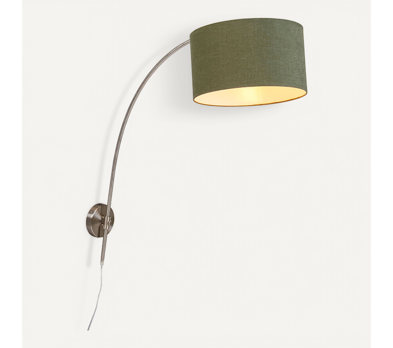 Applique Murale En Acier Avec Abat-jour Vert 35/35/20 Réglable