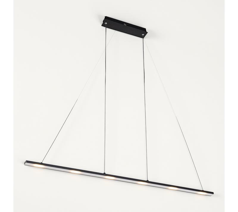 Suspension Design Noire Avec LED Et Variateur Tactile - Platina