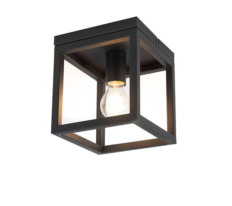 Suspension Industrielle Noire - Cage