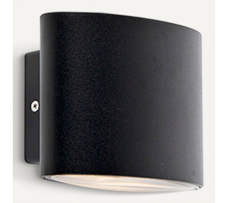 Applique D'extérieur Moderne Noire Avec LED Ip44 - Ovum