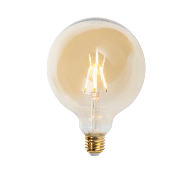 Ampoule à Filament LED E27 Dimmable G125 Goldline 5w 450 Lm 2200k