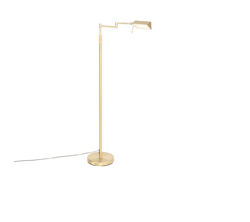 Lampadaire En Laiton Avec LED Et Variateur Tactile - Notia