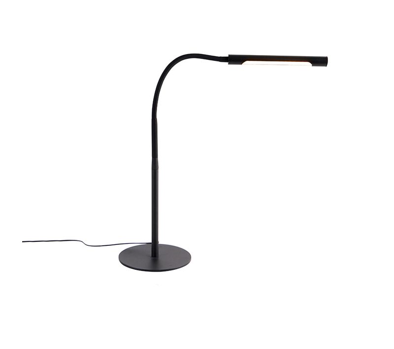 Lampe De Table Design Noire Avec LED Et Variateur Tactile - Palka