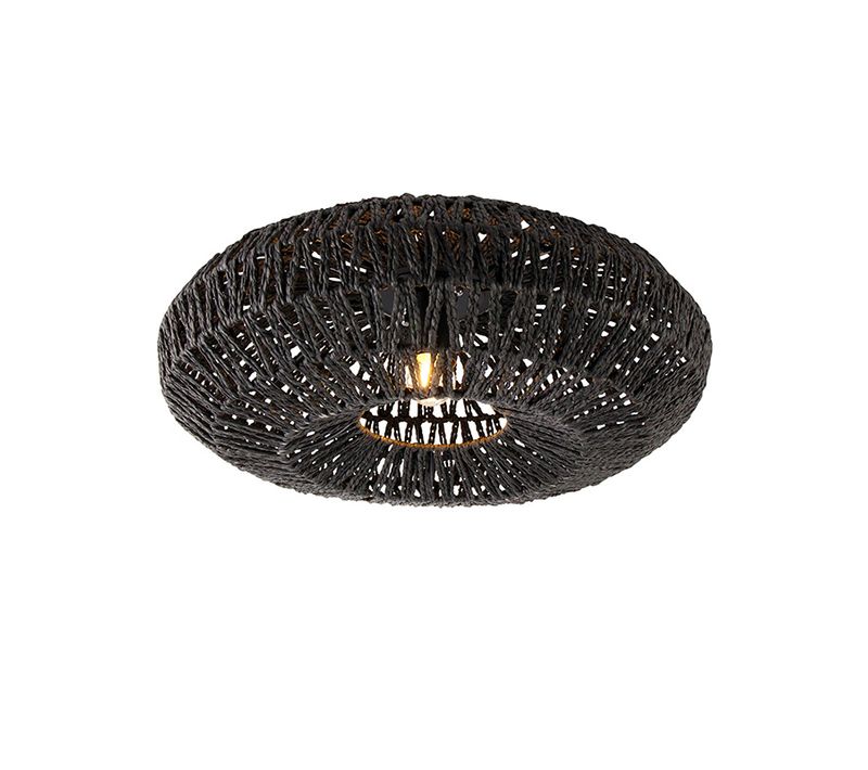 Plafonnier Rétro Noir 50 Cm - Lina
