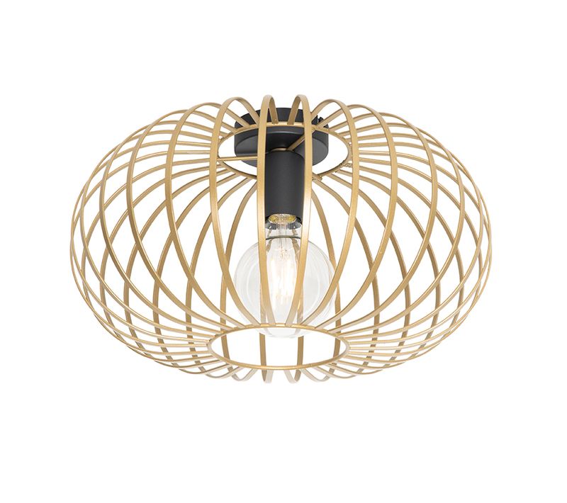 Plafonnier Design Doré 39 Cm - Johanna