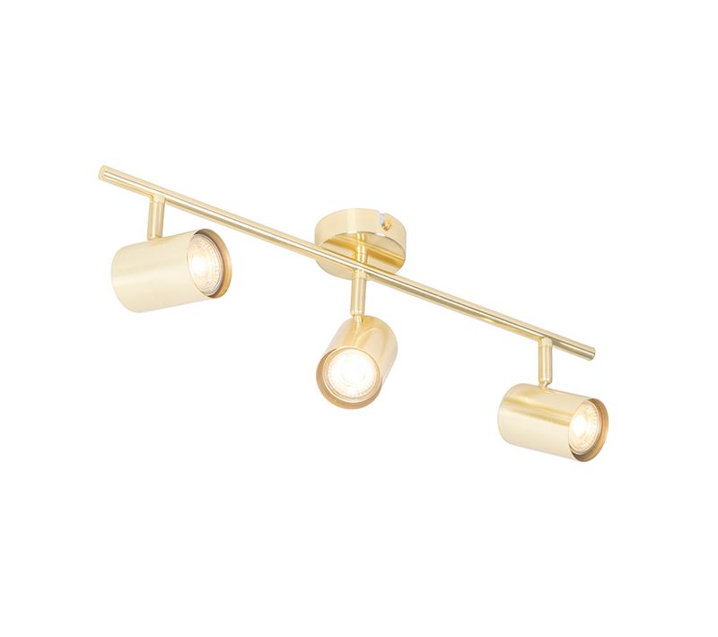 Plafonnier Moderne Laiton 3 Lumières Orientable - Jeana