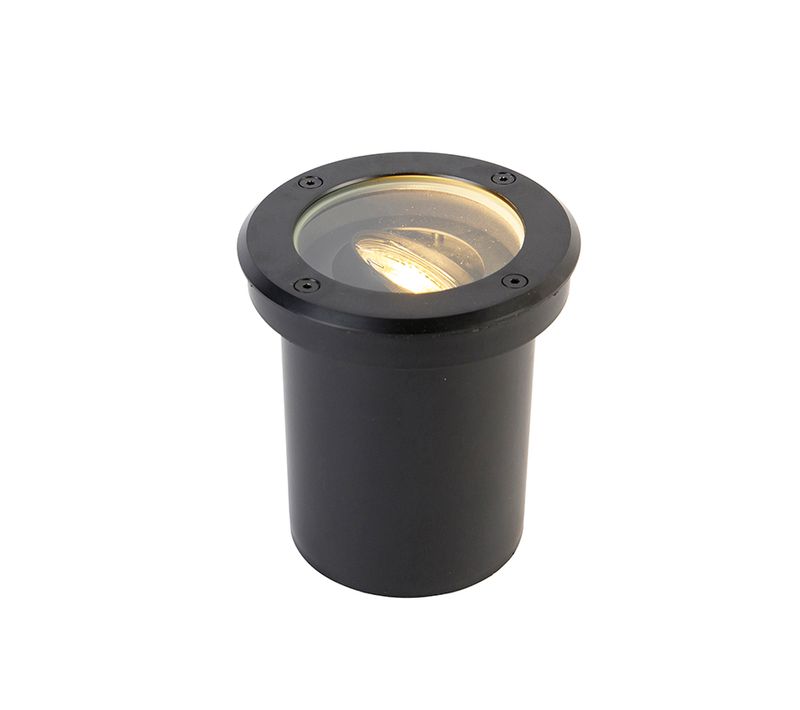 Spot De Sol Extérieur Moderne Noir Orientable Ip65 - Delux