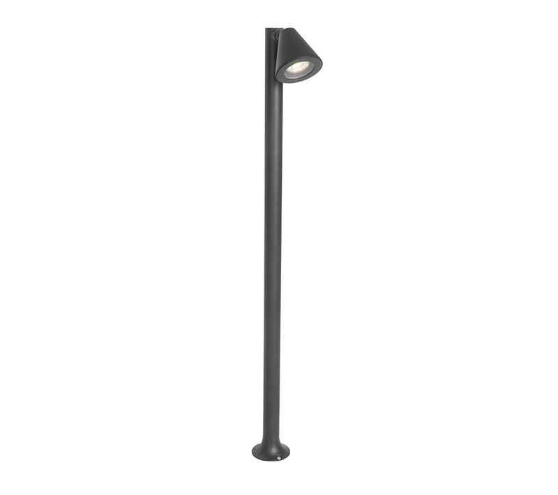 Borne D'extérieur Moderne Noire 100 Cm Ip44 Orientable - Ciara