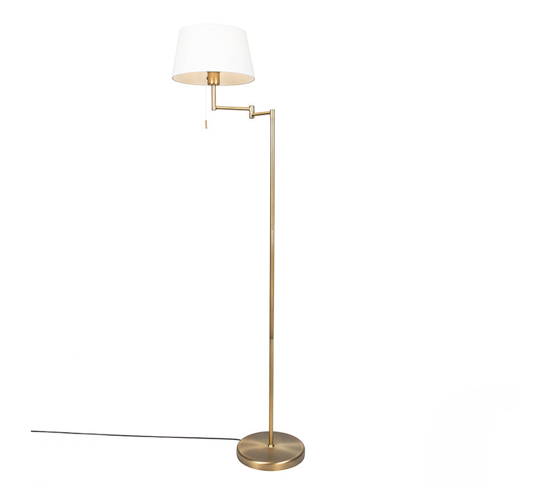Lampadaire Classique Intelligent Bronze Avec Blanc Incluant Wifi A60 - Ladas Fix