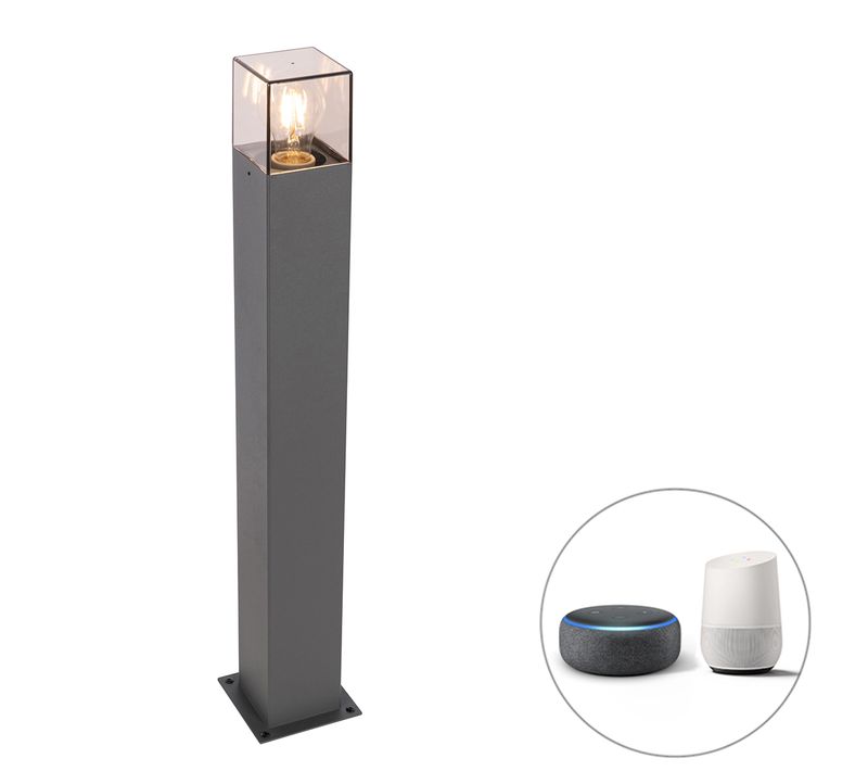 Lampe D'extérieur Sur Pied Intelligente Anthracite 70 Cm Avec Wifi P45 - Danemark