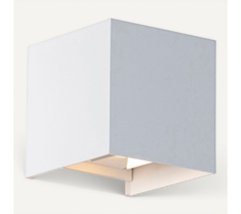 Applique D'extérieur Blanche Avec LED 2 Lumières Ip54 - Edwin