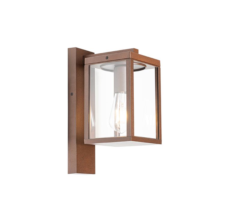 Lanterne Murale D'extérieur Industrielle Brun Rouille Ip44 - Charlois