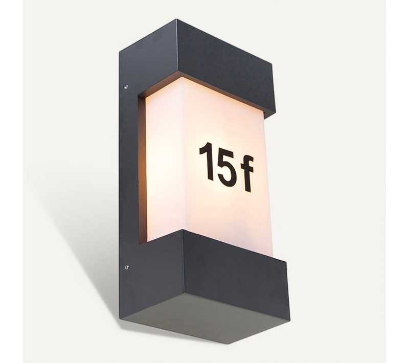 Applique D'extérieur Moderne Gris Foncé Ip44 - Tide
