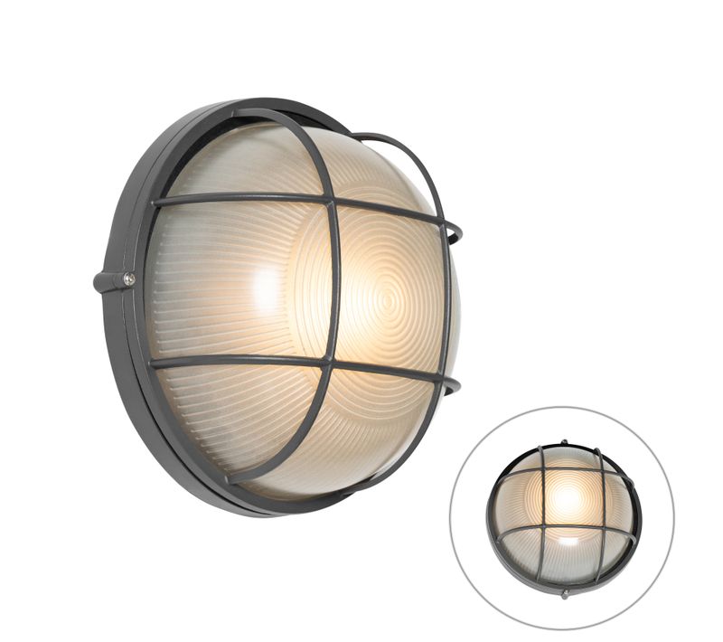 Applique D'extérieur Industrielle Gris Foncé Ip44 - Hanneke