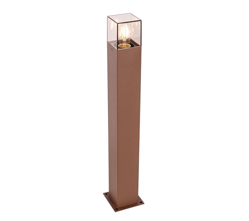 Lampe D'extérieur Sur Pied Industrielle 70 Cm Marron Rouille Ip44 - Danemark