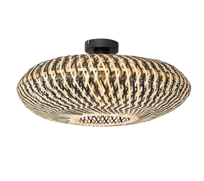 Plafonnier Oriental Bambou Noir 50 Cm - Ostrava
