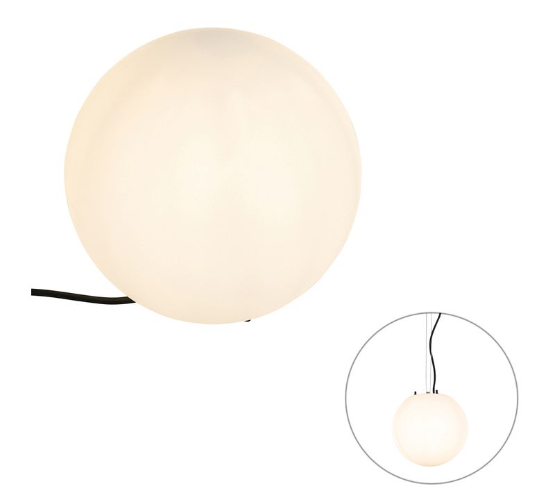 Lampe D'extérieur Moderne Blanche 25 Cm Ip65 - Nura