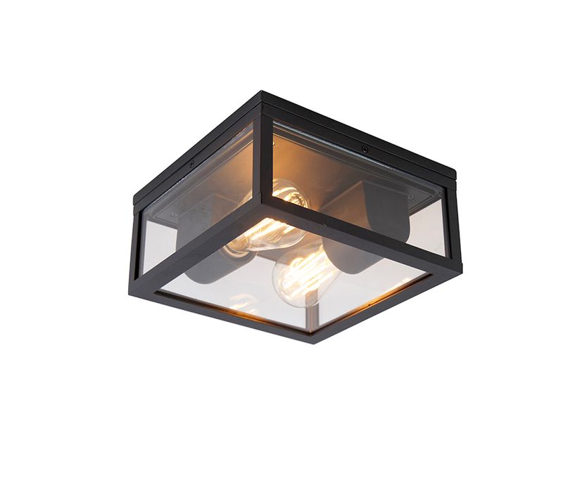 Plafonnier Intelligent Noir Ip44 2 Lumières Avec Wifi St64 - Charlois