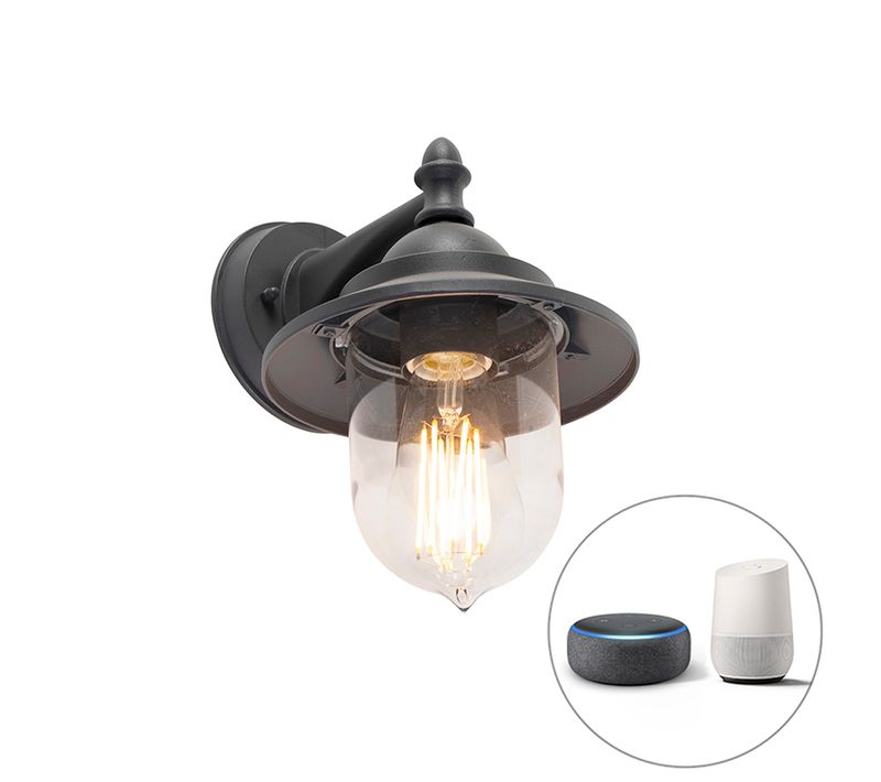 Applique D'extérieur Intelligente Gris Foncé Avec Wifi St64 - Oxford