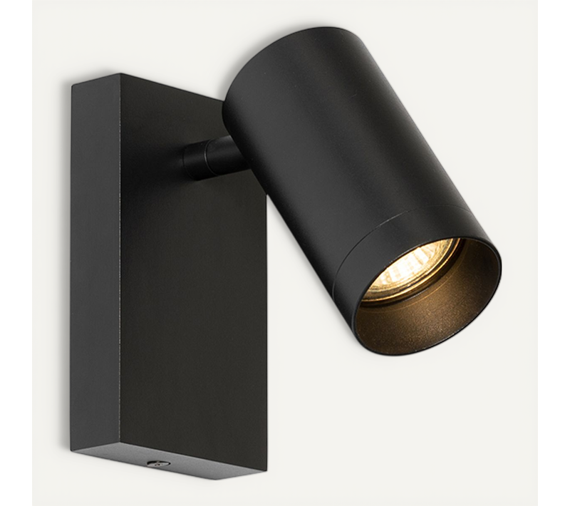 Applique Murale Moderne Noire Réglable Avec Interrupteur - Jeana Luxe
