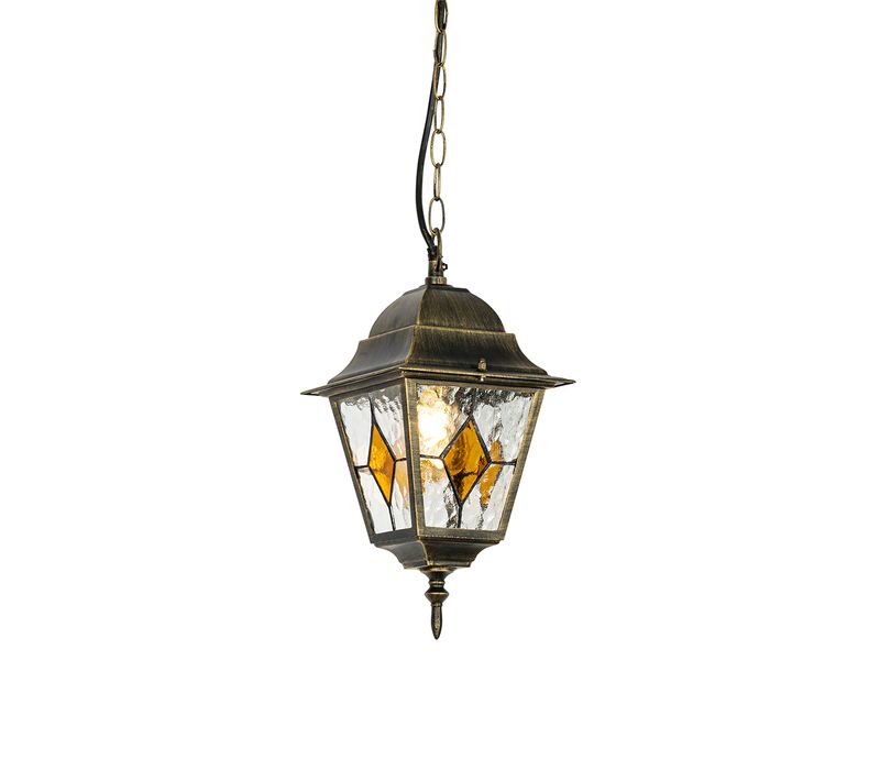 Lampe Suspendue D'extérieur Vintage Or Antique - Antigua