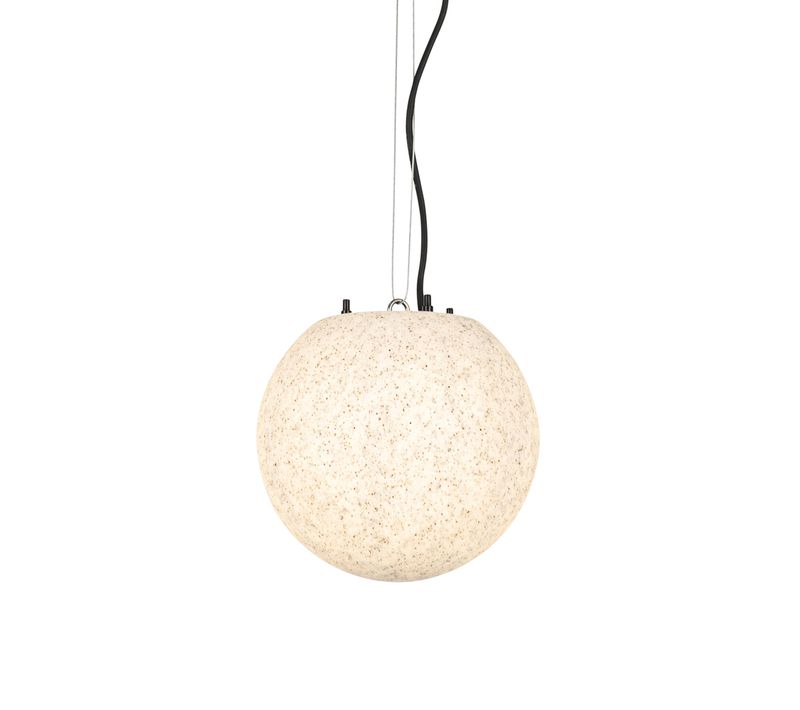 Suspension Extérieure Moderne Grise 25 Cm Ip44 - Nura