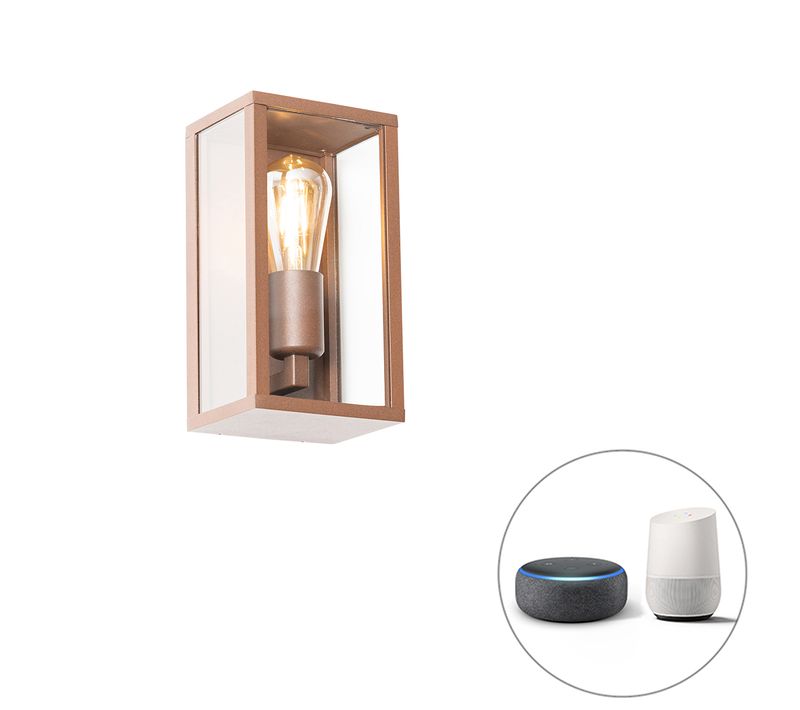 Applique Intelligente Marron Rouille 26 Cm Ip44 Avec Wifi St64 - Charlois