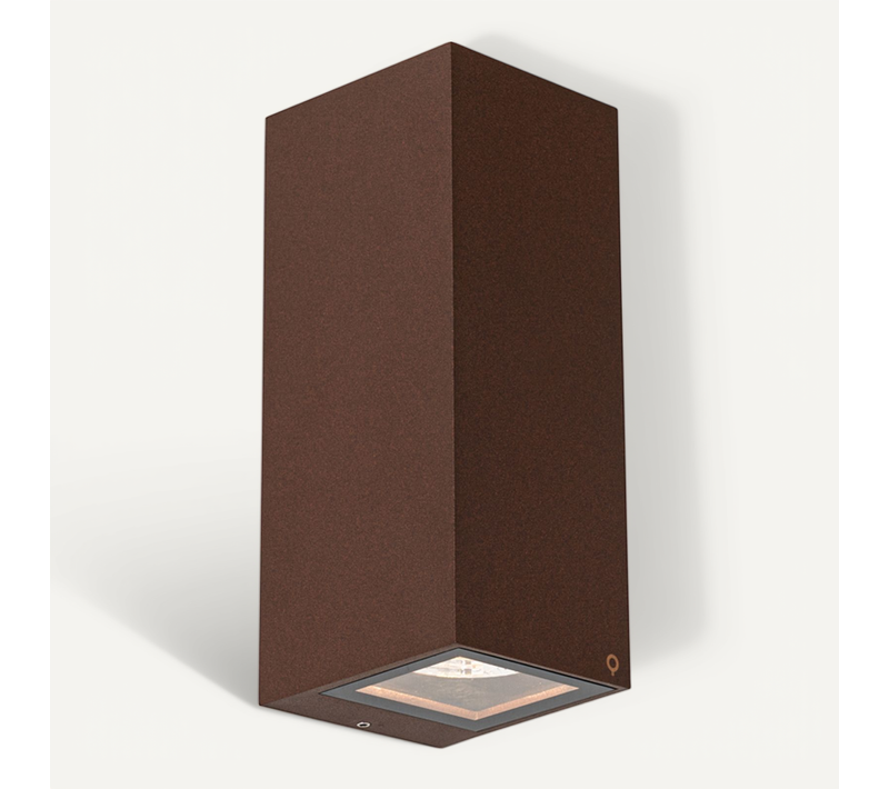Applique Industrielle Marron Rouille 2 Lumières Ar70 Ip54 - Baleno