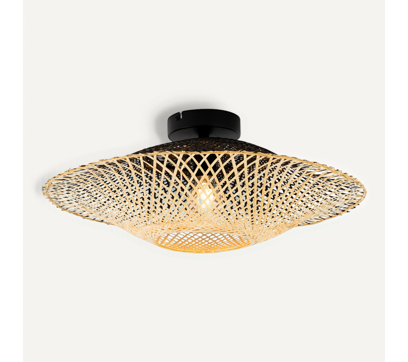 Plafonnier D'extérieur Oriental Bambou 50 Cm Ip44 - Rina