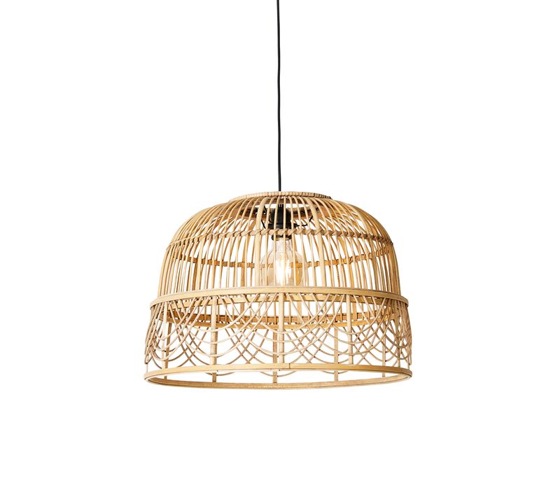 Lampe Suspendue Intelligente En Rotin 49 Cm Avec Wifi G95 - Michelle