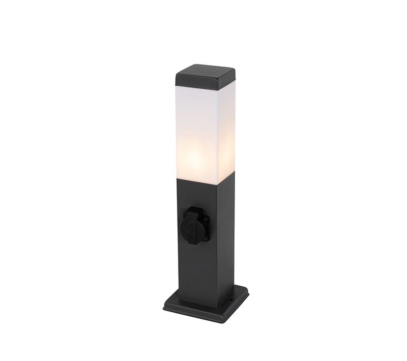 Lampe D'extérieur Gris Foncé 45 Cm Avec Douille Ip44 - Malios