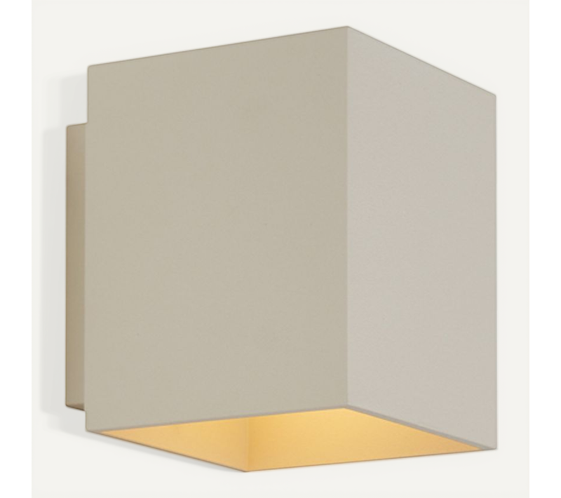 Applique Murale Moderne Beige G9 Carrée - Sola